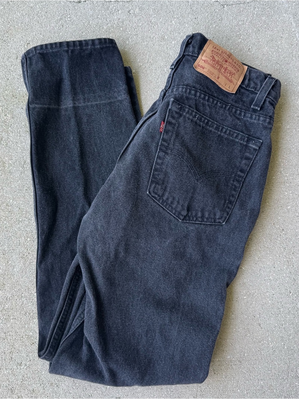 Levi's Vintage Made In USA 506 Black Jeans